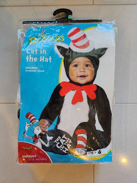 Halloween Dr. Seus Cat in the Hat & Thing 1/2 Family Costumes