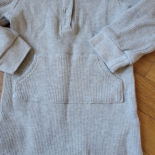 Little Bipsy 2T-3T Waffle Knit Romper (Ash Grayish), Kids 3T