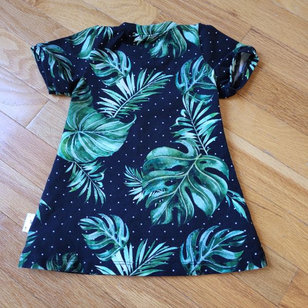 The Kids Closet 6-9M Tropical Monstera Dress (Small Shop), Kids 9 Month (6-9M)