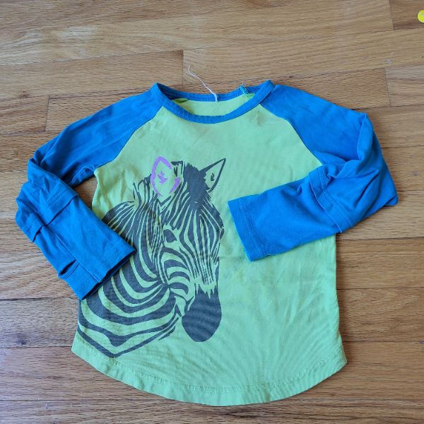 Peekaboo Beans Long Sleeve Shirt Size 2, Kids 2T