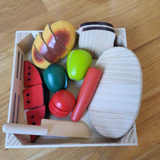 Melissa + Doug Wooden Food Set