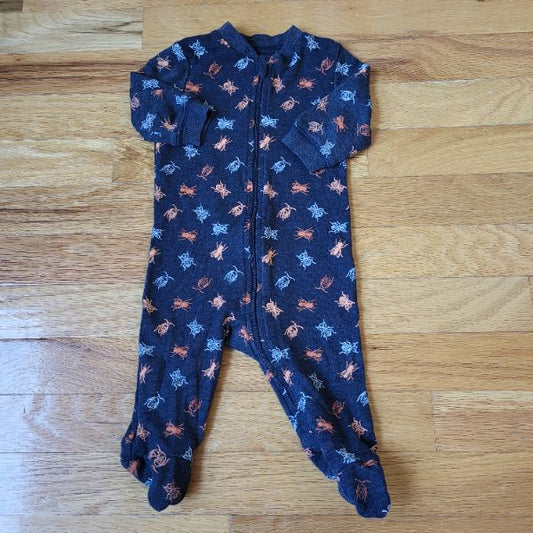 George 0-3M Zipper Pjs HALLOWEEN