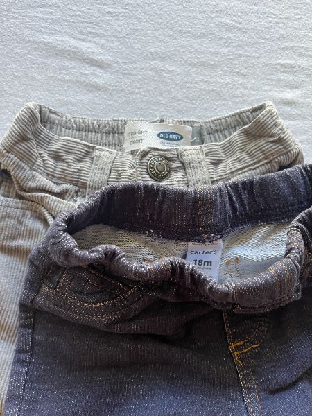 Two pair of 18 mo boys pants, old navy & carter's, Kids 18 Month (12-18M)