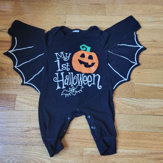 PatPat My First Halloween Romper 0-3M Bat Costume