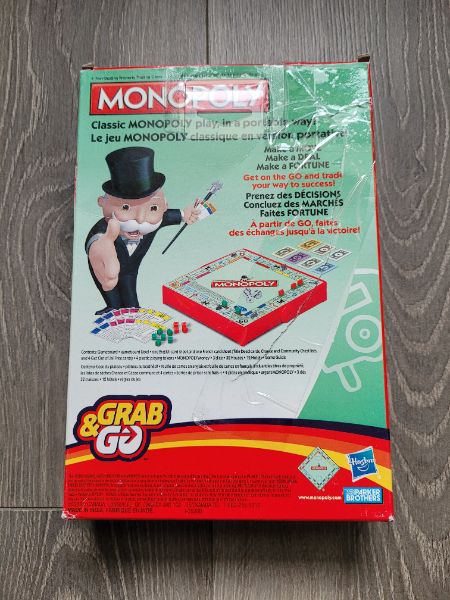 Monopoly Grab & Go Board Game