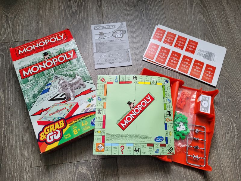 Monopoly Grab & Go Board Game