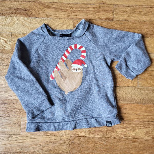 Whistle + Flute Christmas Sloth Holiday Sweater 1/2T