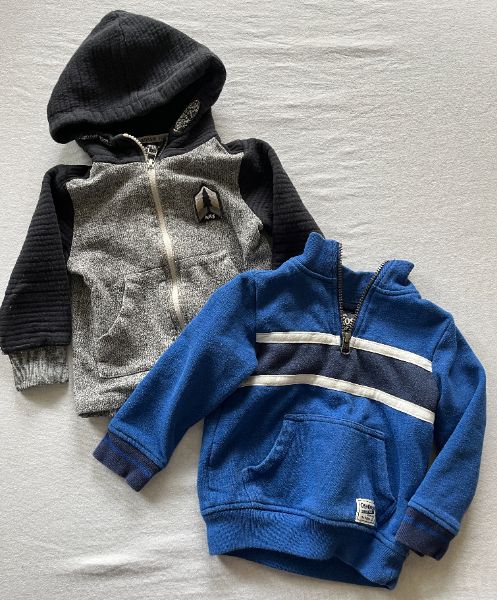 Two Boys Sweatshirts, size 2, Oshkosh/Romy & Aksel, Kids 2T