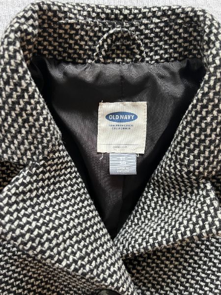 Old Navy Peacoat, 5T, black and white, Kids 5/5T