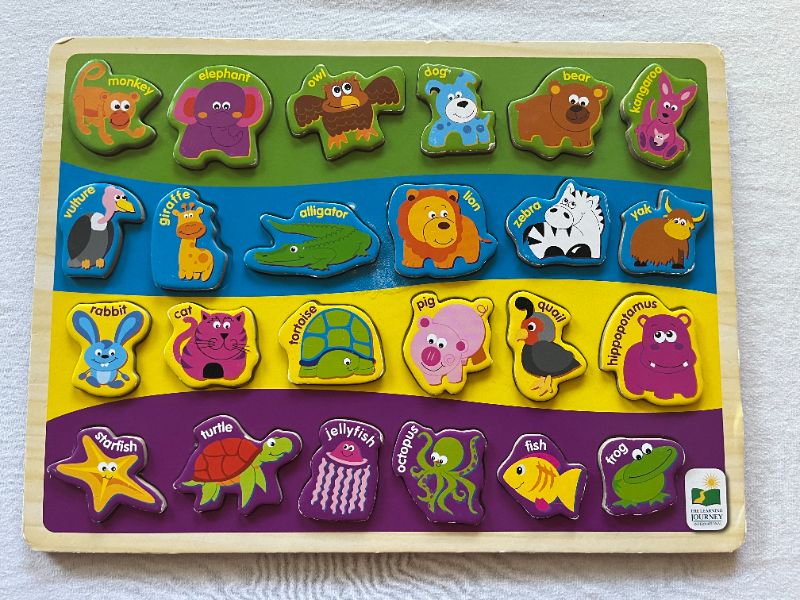 Wooden Animal Puzzle, Learning Journey