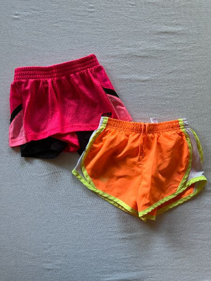 Two Pair of Athletic Shorts, size 6, Kids 6/6X