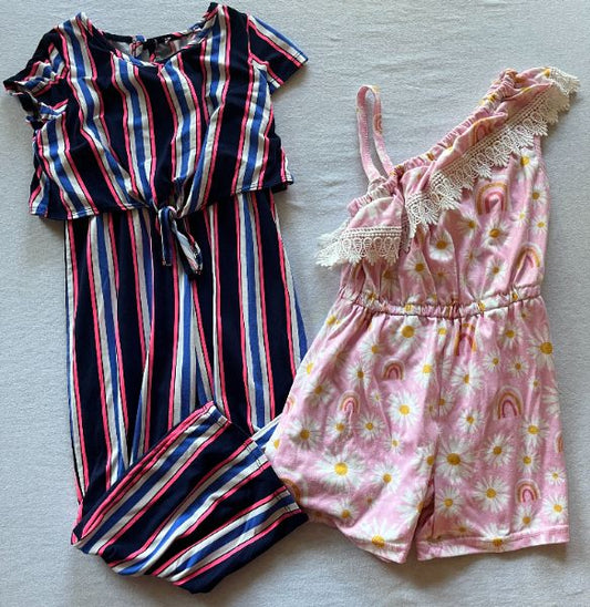 Two Rompers, size 6, unknown brands, Kids 6/6X