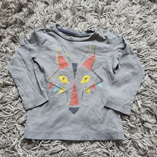 Tea Collection Wolf Long Sleeve Tshirt, Kids 4/4T