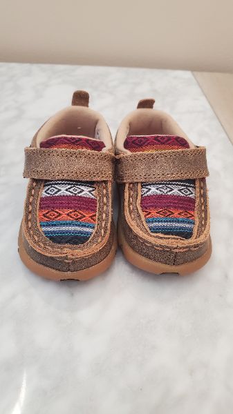 Twisted X Bomber Serape Driving Moccasins, Size 3 (12 - 18 Months), Shoes 3 (Baby: 0-12 mth)