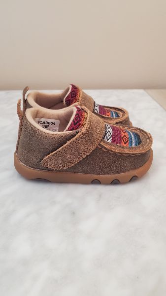 Twisted X Bomber Serape Driving Moccasins, Size 3 (12 - 18 Months), Shoes 3 (Baby: 0-12 mth)