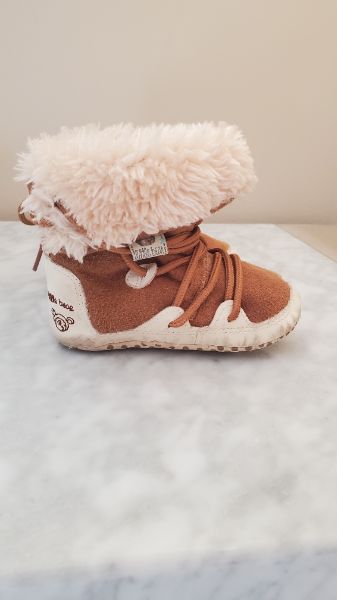 Fold Over Lace-up Winter Booties, Size 6- 12 Months, Shoes 3 (Baby: 0-12 mth)