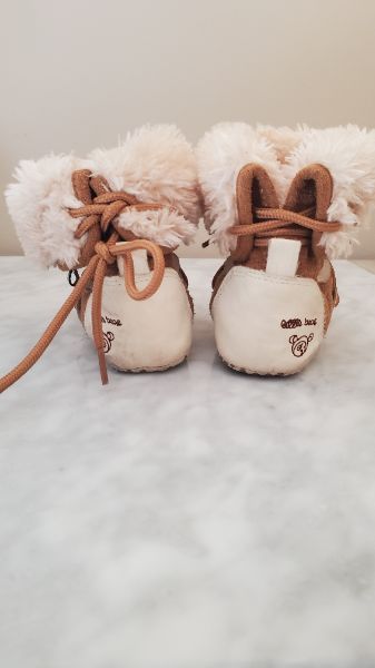 Fold Over Lace-up Winter Booties, Size 6- 12 Months, Shoes 3 (Baby: 0-12 mth)