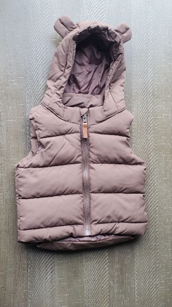 H&M Puffy Teddy Vest, Size 4 - 6 Months, Kids 6 Month (3-6M)