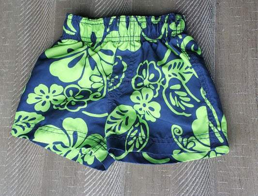 Hawaiian Pattern Swim Trunks, Size 6 -9  Months, Kids 9 Month (6-9M)