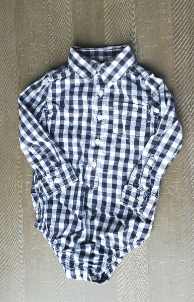 Long Sleeve Button Up Onesie, Size 12 - 18 Months, Kids 18 Month (12-18M)