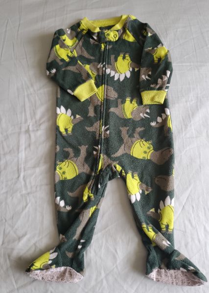 Fleece Footed Dinosaur Pajamas, Size 12 Months, Kids 12 Month (9-12M)