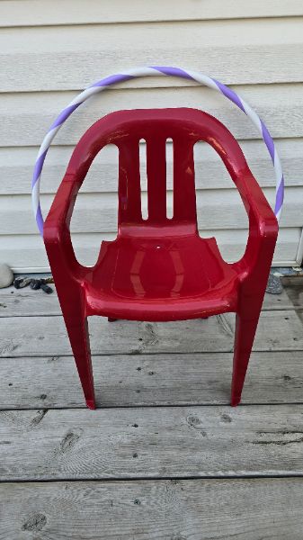 Toddler indoor / outdoor chair and hula hoop