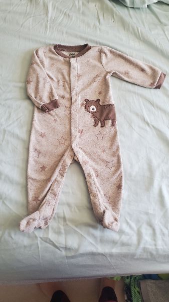 Fleece Footed Bear Sleeper, Size 6 - 9 Months, Kids 9 Month (6-9M)