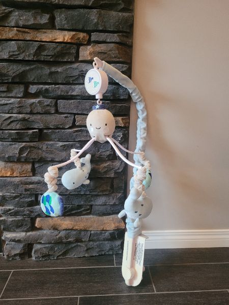 Ocean theme crib mobile.