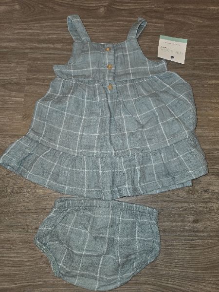 NWT Little Planet - Sage Green Dress & Bloomers