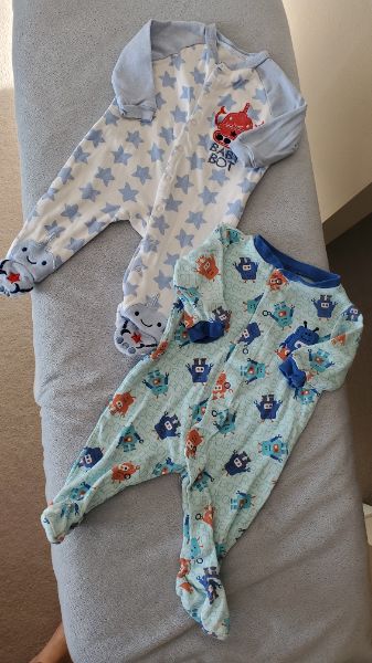 Two Robot Sleeper Bundle - Size 0 - 3 Months, Kids 3 Month (0-3M)