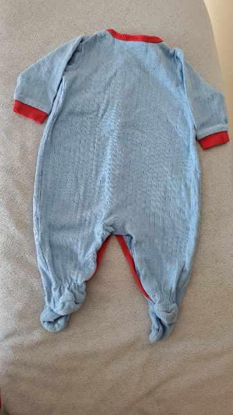 Pekkle Construction Button Up Sleeper 0 - 3 Months, Kids 3 Month (0-3M)