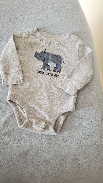 Carter's Two Piece Rhino Set 0 - 3 Months, Kids 3 Month (0-3M)