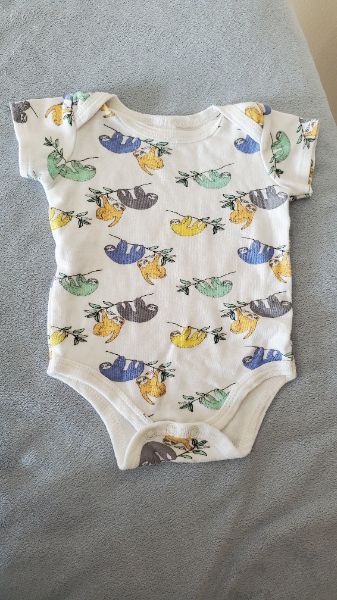 Modern Baby Sloth Onesie 3 - 6 Months, Kids 6 Month (3-6M)