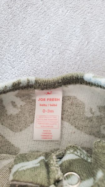 Joe Fresh Dinosaur Two-way Zipper Sleeper Size 0 - 3 Months, Kids 3 Month (0-3M)