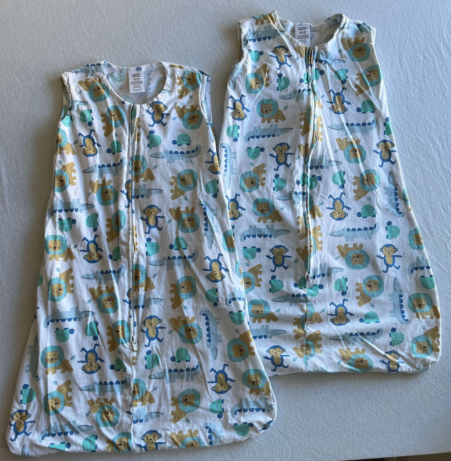 Bundle of Two Small Sleepsacks, Lovable Friends, 0-6 months, 0-6 Months (Small)