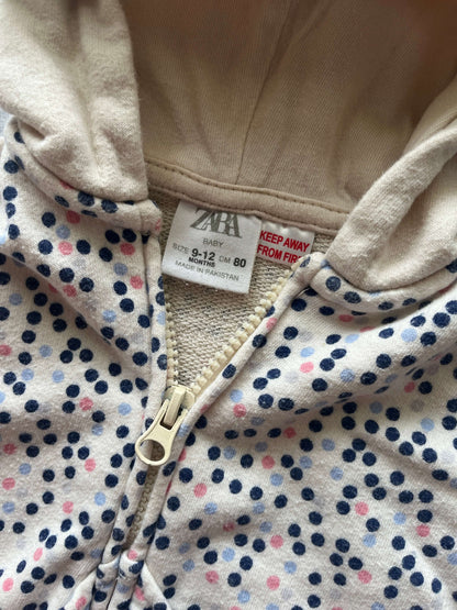 Zara Baby Hooded Sweatshirt, Size 9-12 months, Kids 12 Month (9-12M)