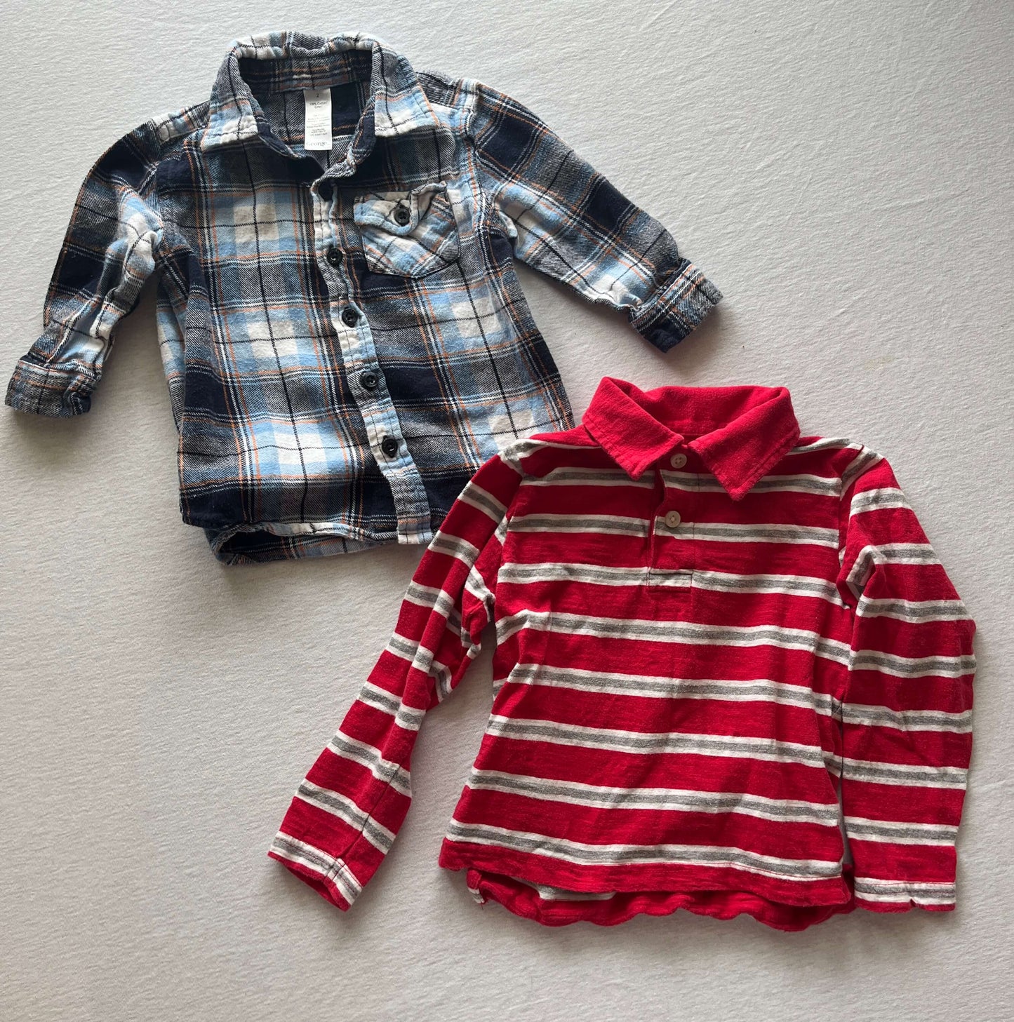 Two Collared Shirts, Size 2, Kids 2T