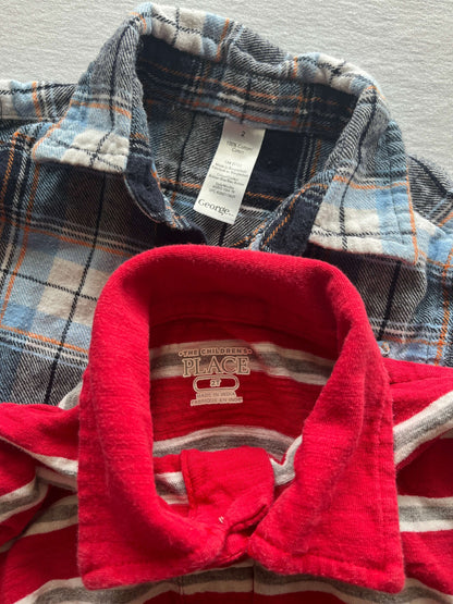 Two Collared Shirts, Size 2, Kids 2T