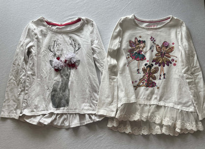 Long Sleeve T-Shirt Bundle, Size 5/6, Kids 5/5T