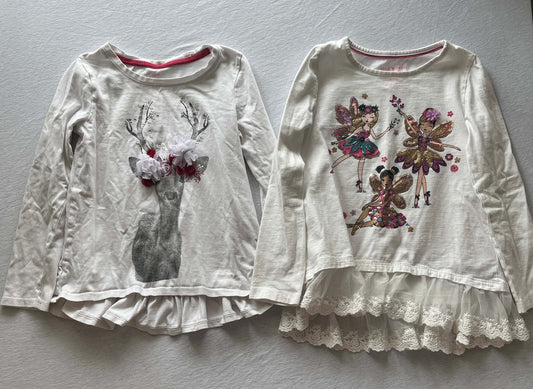 Long Sleeve T-Shirt Bundle, Size 5/6, Kids 5/5T