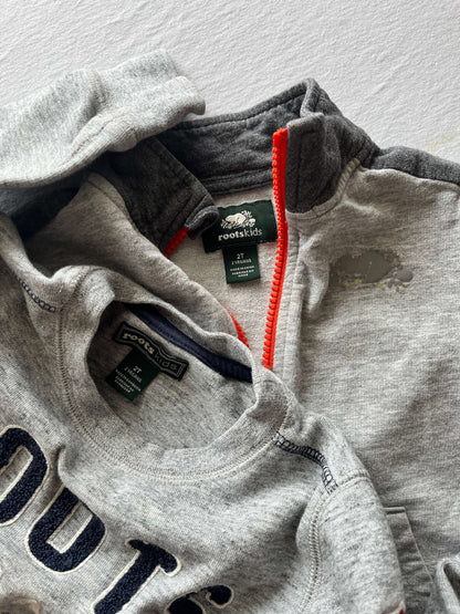 Two Grey Roots Sweatshirts, 2T, Kids 2T