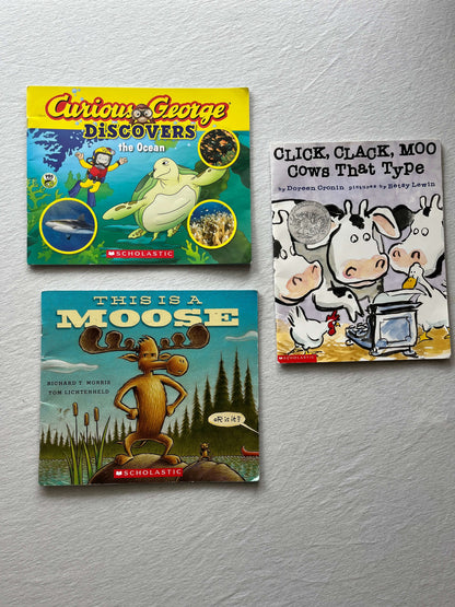 3 Paperback Animal Book Bundle
