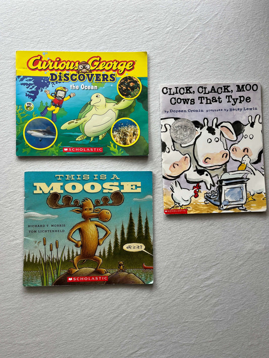 3 Paperback Animal Book Bundle