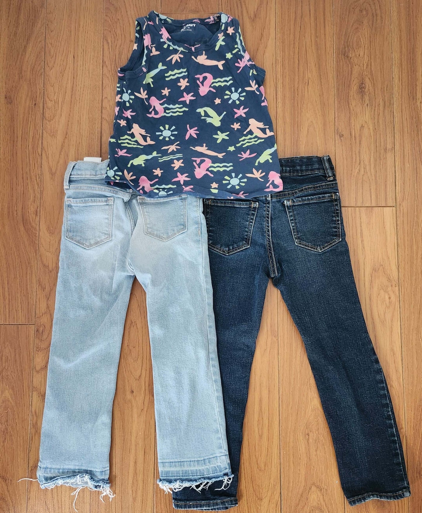 Old Navy Girls  Jeans and Shirt Bundle, Kids 4/4T