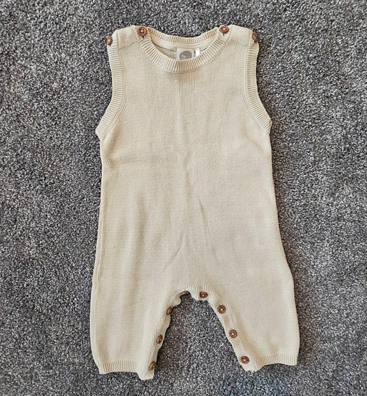 Organic Cotton Sleeveless Playsuit Romper NWOT, Kids 6 Month (3-6M)
