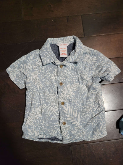 2 Hawaiian collard shirts, 12-18M, Kids 18 Month (12-18M)