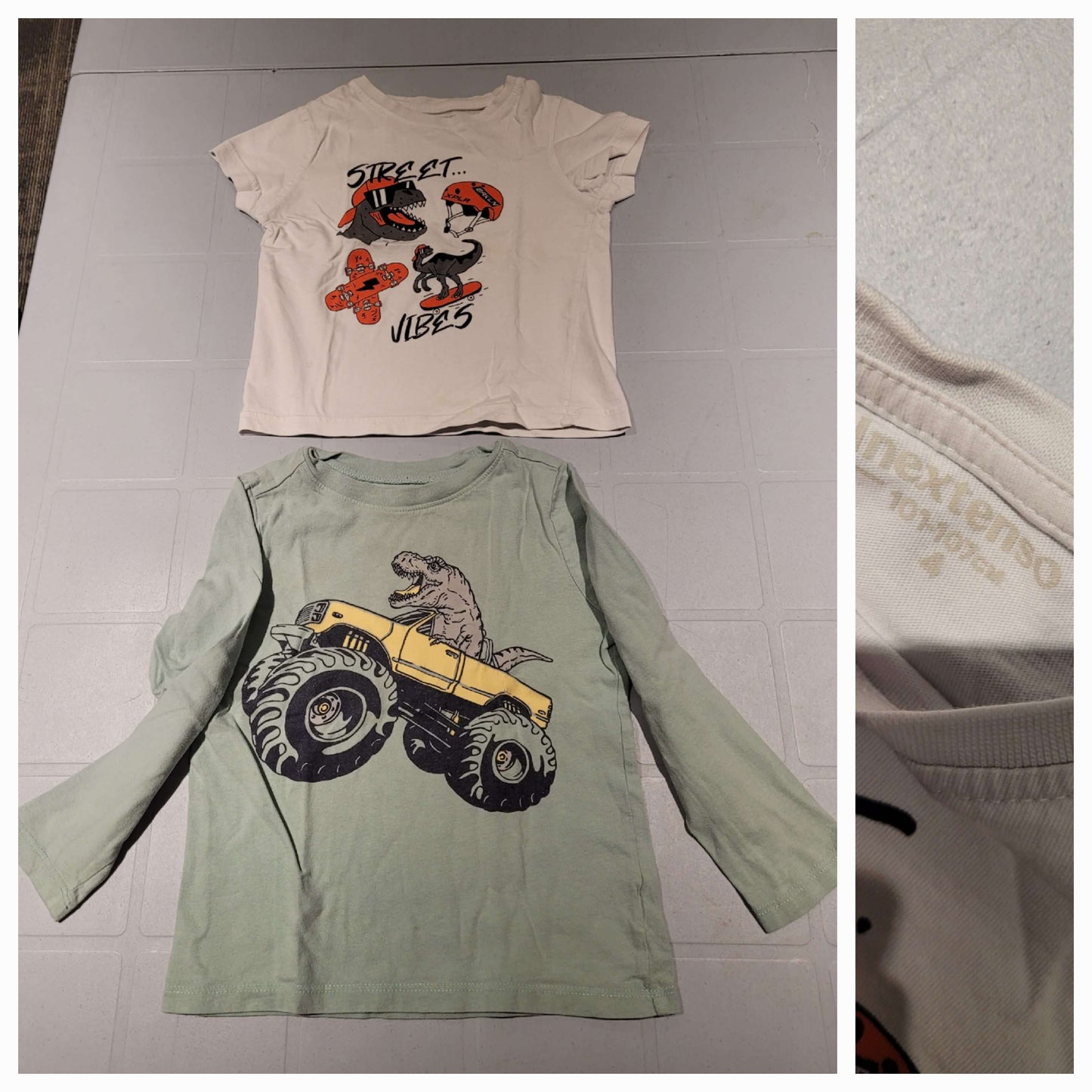 3 dinosaures shirts, Kids 4/4T