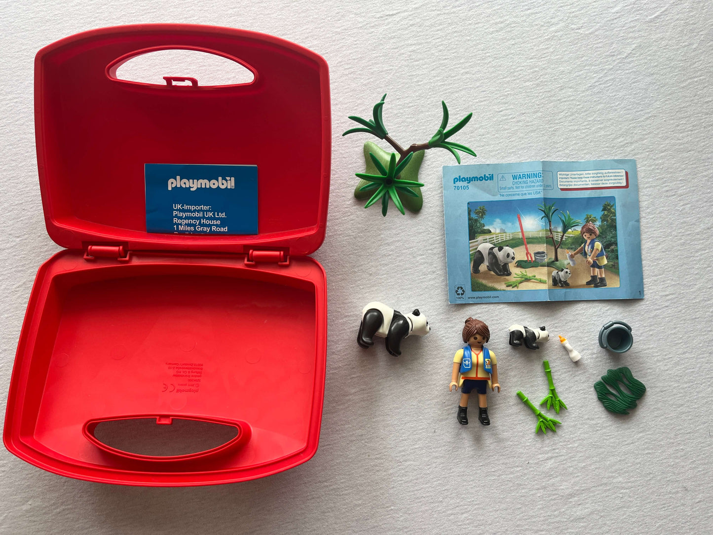 Playmobil Panda Caretaker Carry Case
