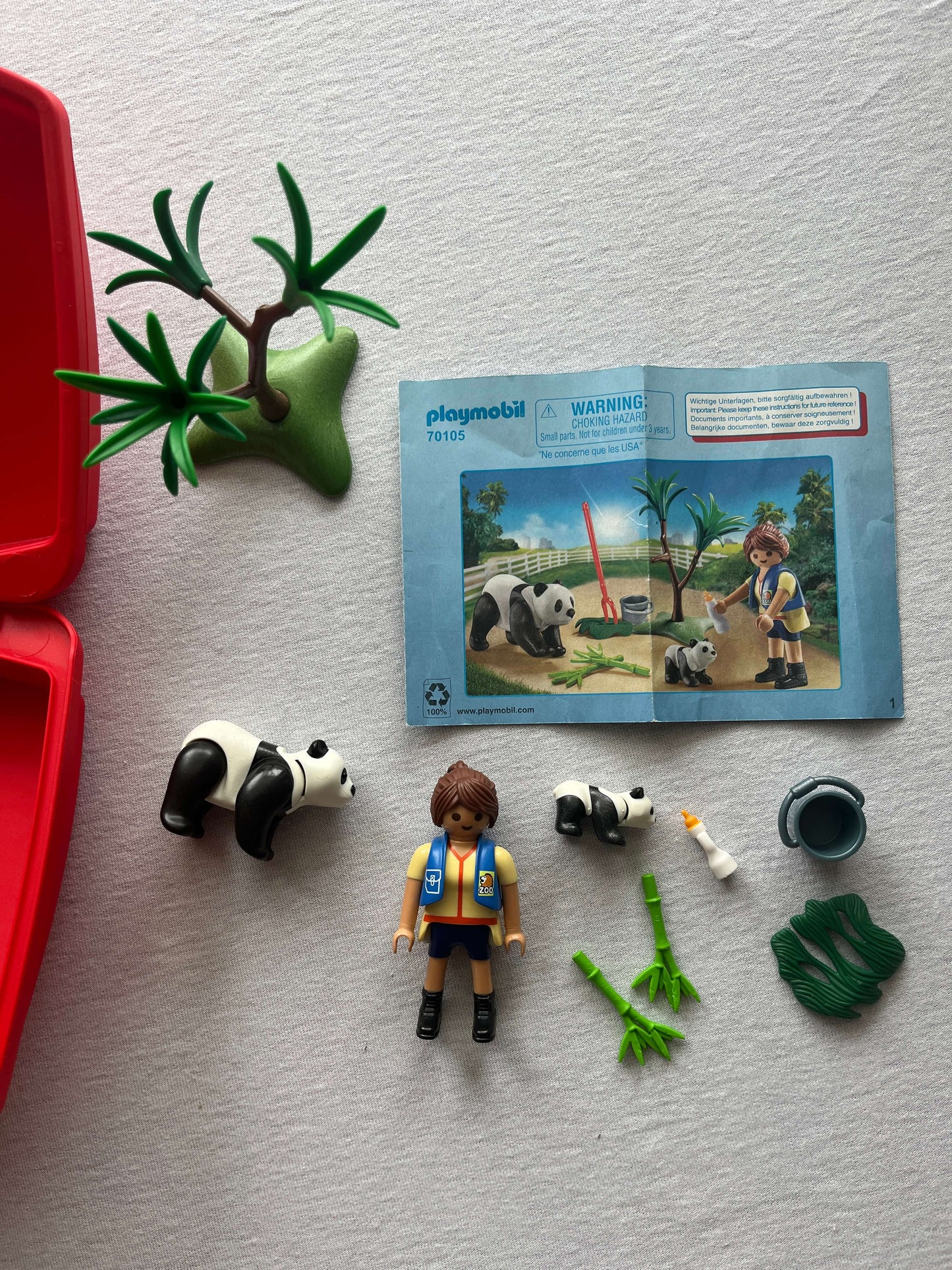 Playmobil Panda Caretaker Carry Case