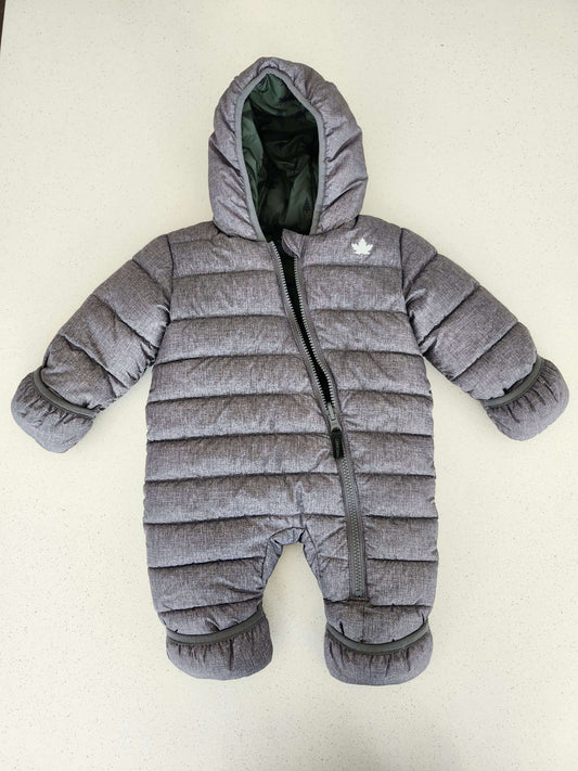 Canadiana snowsuit, grey and green reversible, NWOT, Kids 3 Month (0-3M)